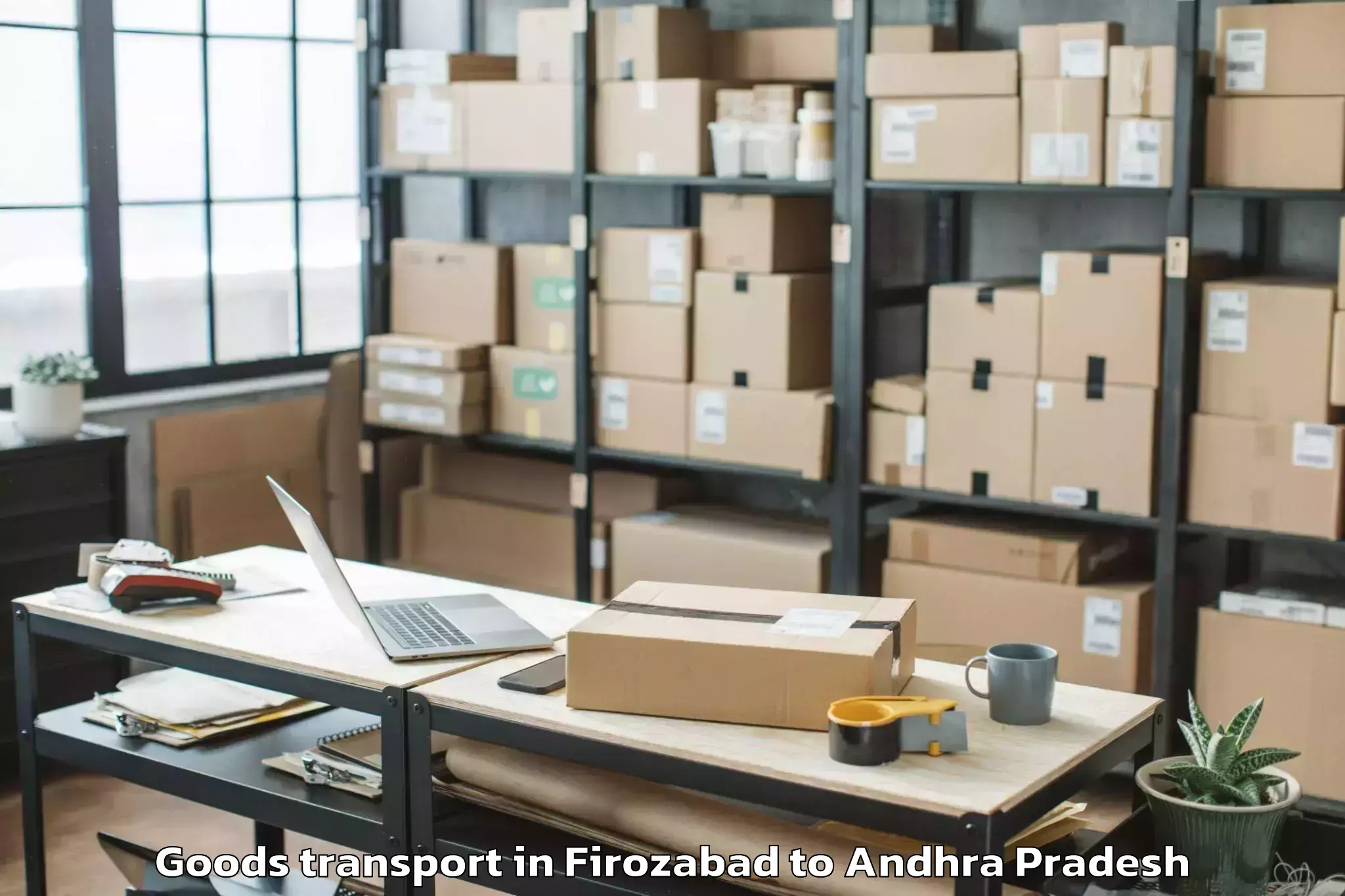 Expert Firozabad to Bhattiprolu Goods Transport